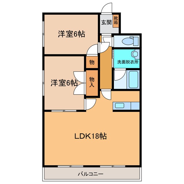 ベルトピア帯広１の物件間取画像