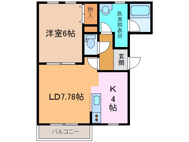 EstansiaⅢの物件間取画像
