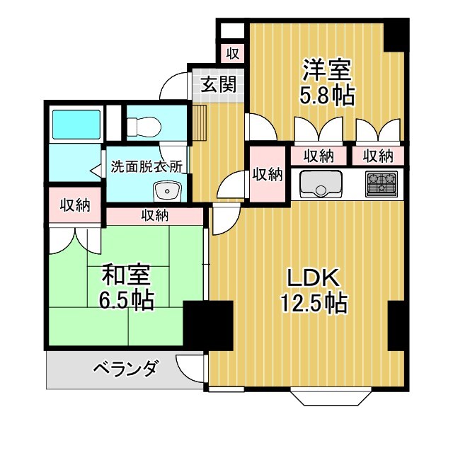 グランドール司の物件間取画像