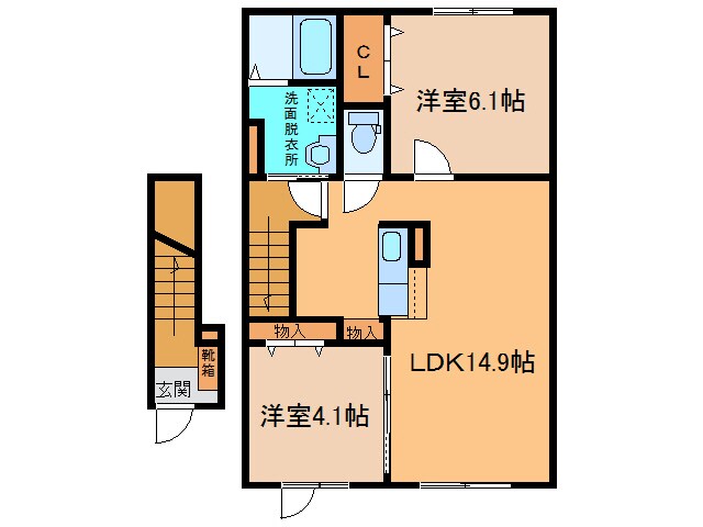ルピナスⅢの物件間取画像