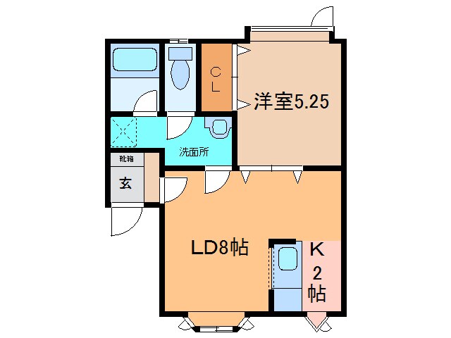 キャッスルM・Kの物件間取画像