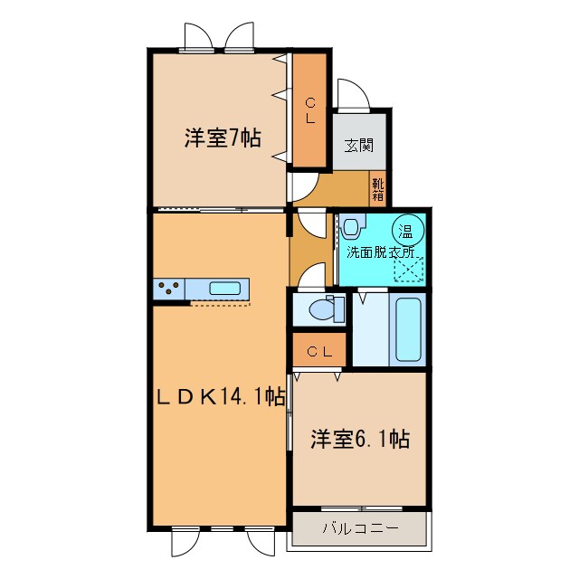 カーサ・レジーナの物件間取画像