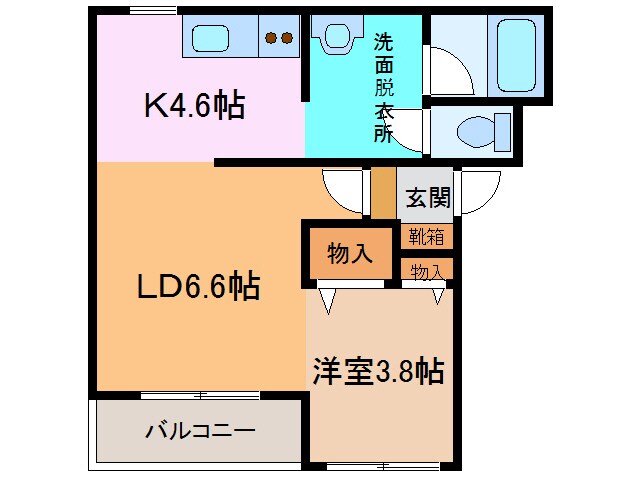 T-フラット1112の物件間取画像