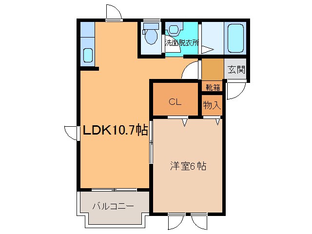 グッドラックの物件間取画像