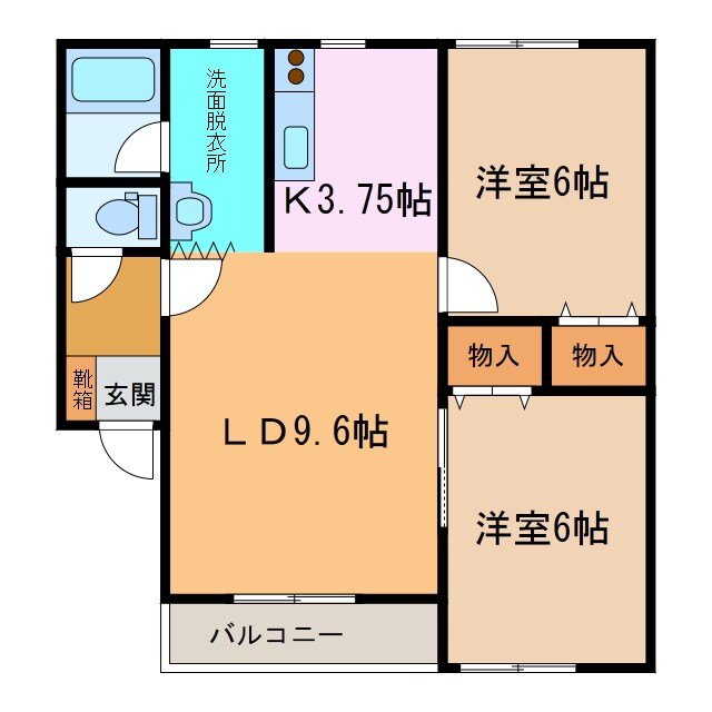 ノースプロムナード66Aの物件間取画像