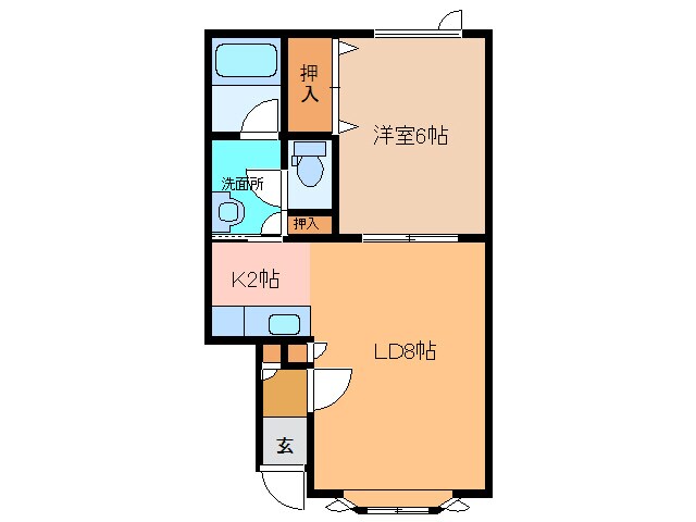ラ・ポレール悠の物件間取画像