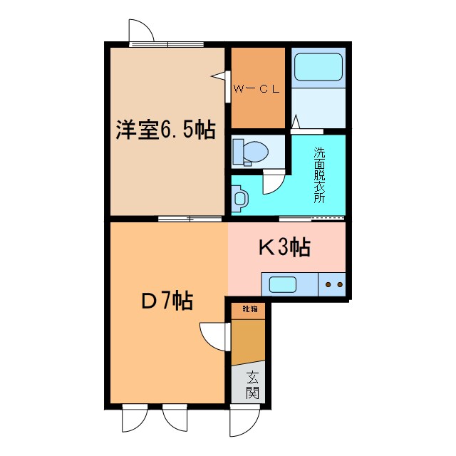 レジデンスアイ・壱号館の物件間取画像