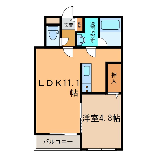 ⅠXVⅠ（アンセーズ）の物件間取画像