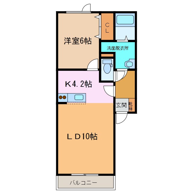 EstansiaⅠ（エスタンシアⅠ）の物件間取画像