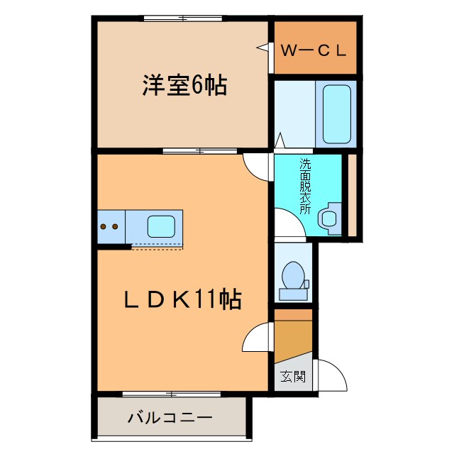 RubyⅠの物件間取画像