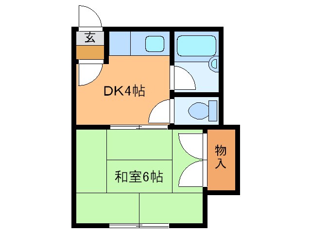 キートス西4条の物件間取画像