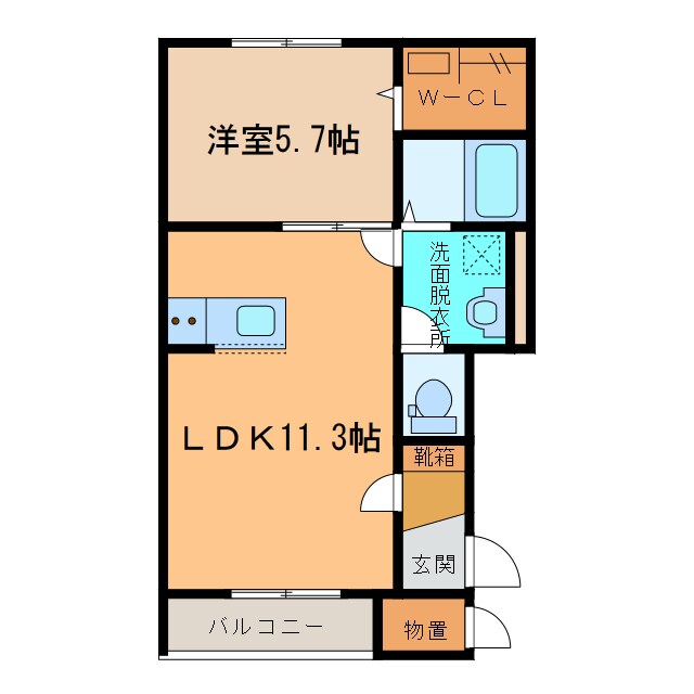 belle ville（ベルヴィル）の物件間取画像