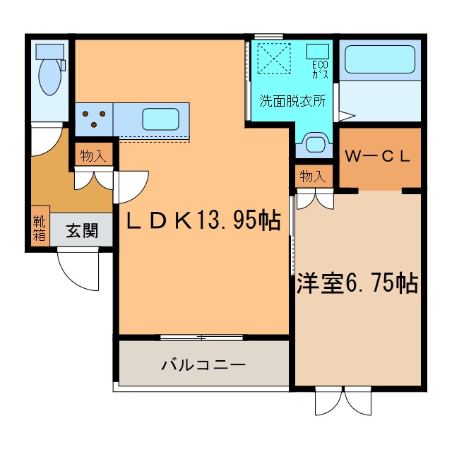 SOLE（ゾーレ）の物件間取画像
