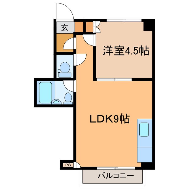 ウエストハイツの物件間取画像