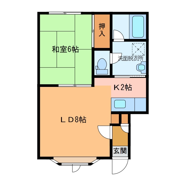 イーストハウスの物件間取画像