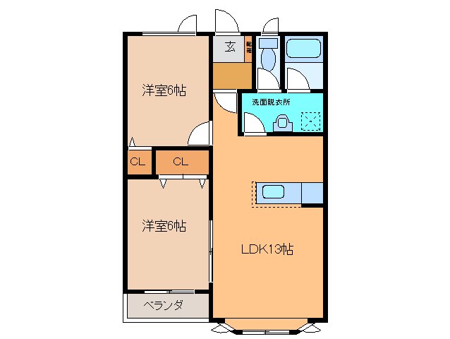 シャトーマルセンの物件間取画像
