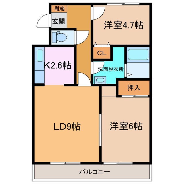 メゾン陸奥の物件間取画像
