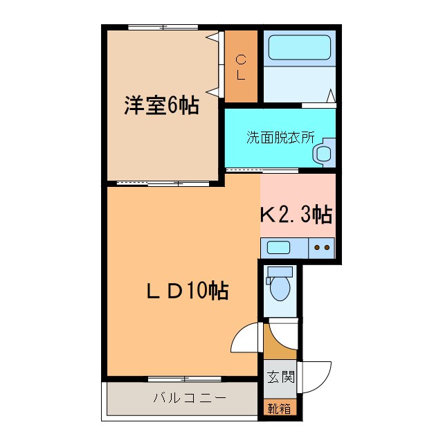ベルエットクレールの物件間取画像