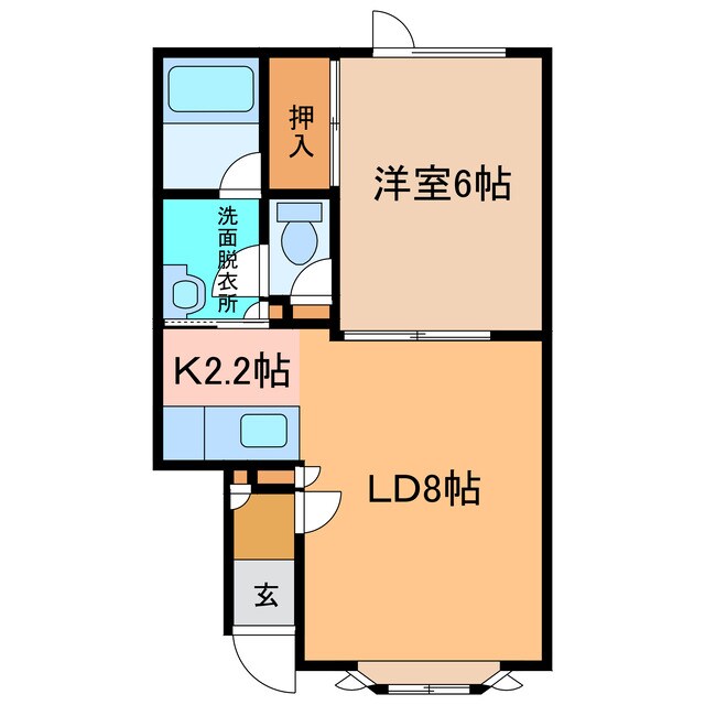 フリーデンの物件間取画像