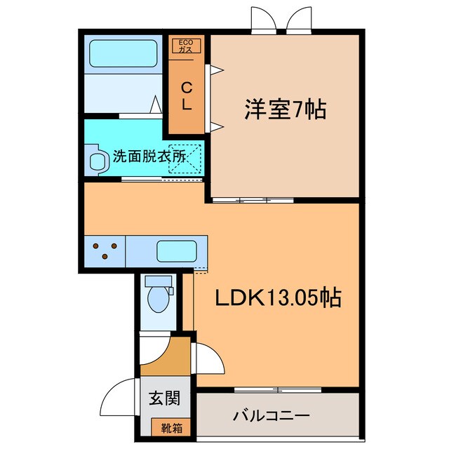 トレイブルックＫ館の物件間取画像