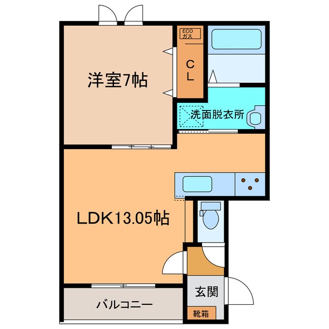 トレイブルックＫ館の物件間取画像