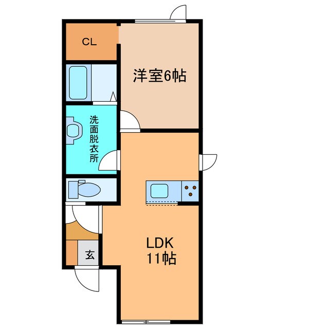 TEORIAⅡの物件間取画像