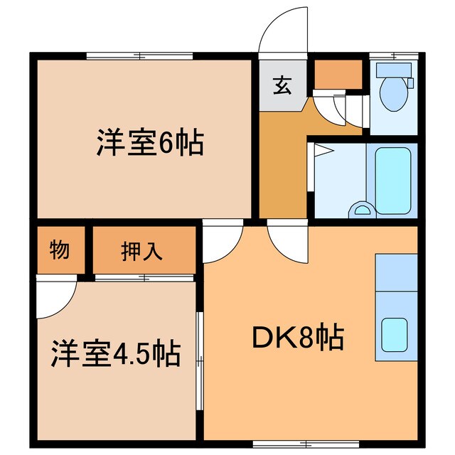 倉野マンションＡの物件間取画像