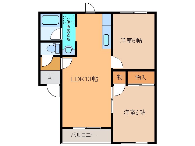 アプローズⅡの物件間取画像