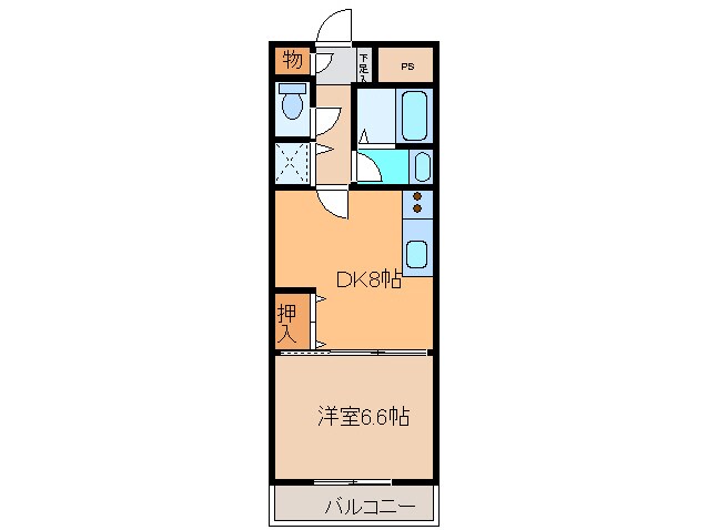 パシフィック・クリオコートの物件間取画像