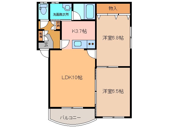 ブリスヴィラの物件間取画像