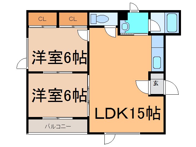 グリーンタウンの物件間取画像