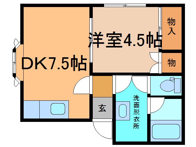 コーポ・サンライトBの物件間取画像