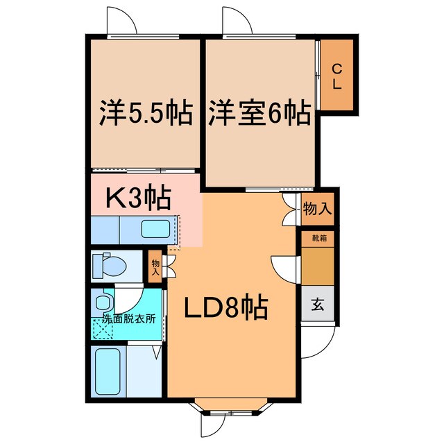 コーポ開運館Ⅱの物件間取画像
