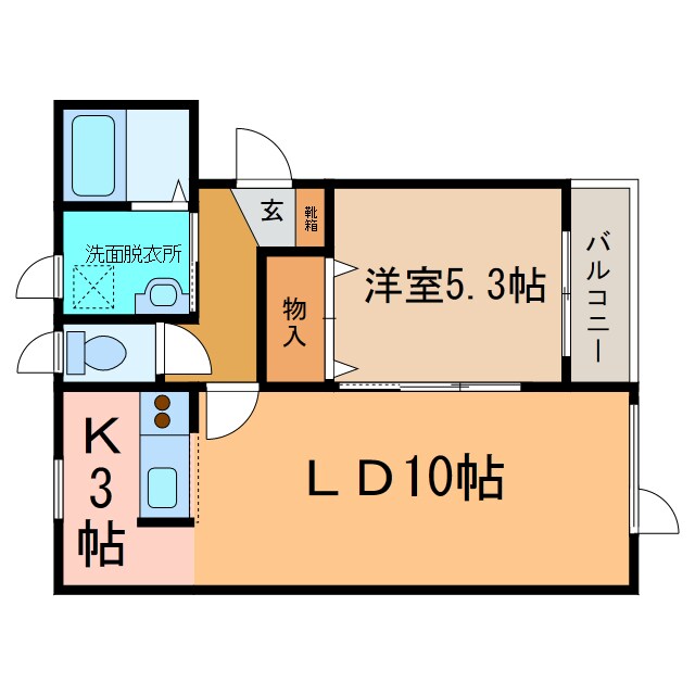 フィリックスABの物件間取画像