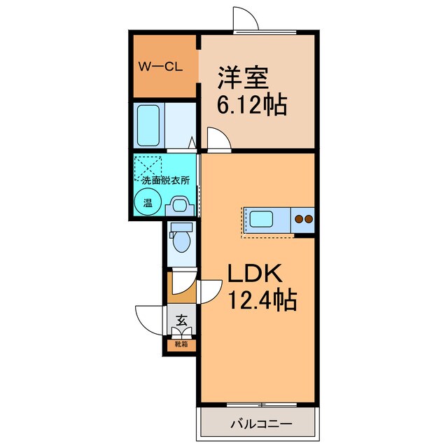 プラシードⅣの物件間取画像