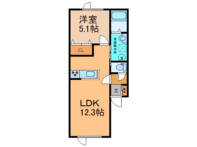 ウィステリアⅢの物件間取画像