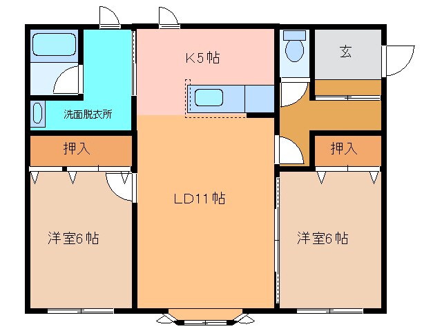 フリートピア２５の物件間取画像