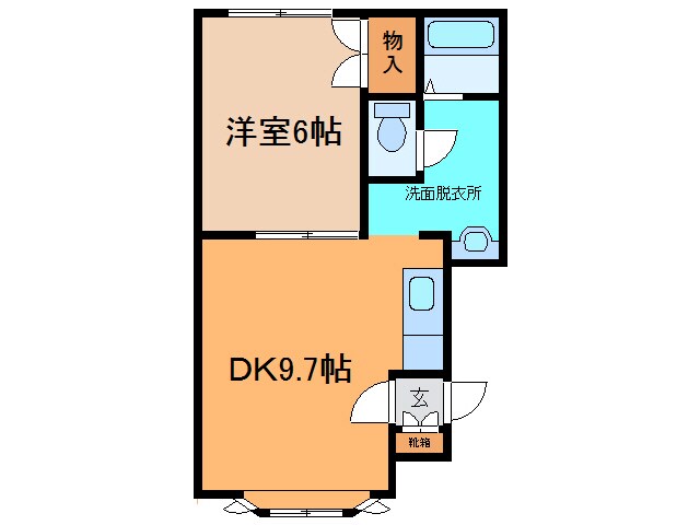 カーサローズI＆Aの物件間取画像