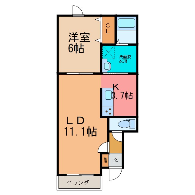 BAOBAB新緑通りの物件間取画像