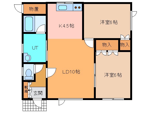 西9南39貸家の物件間取画像