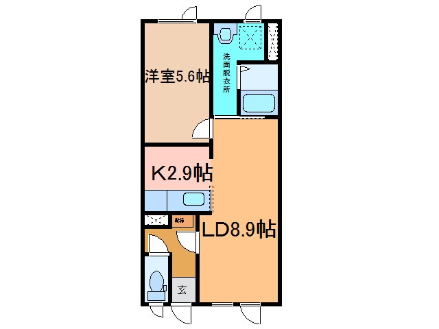ＮＣウイング緑陽台の物件間取画像