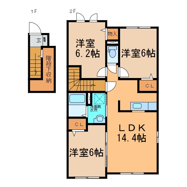 パークサイド21　Ⅰ～Ⅲの物件間取画像