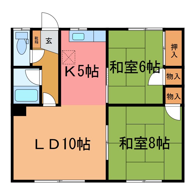 ハイツふくろうの物件間取画像