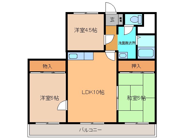レタラタッニ白樺の物件間取画像