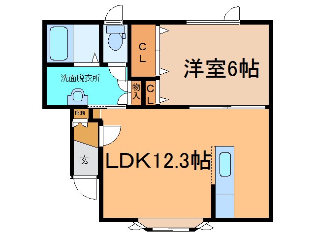 エルム161の物件間取画像