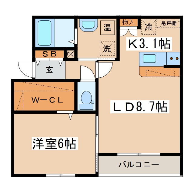 ル・デルモンテの物件間取画像