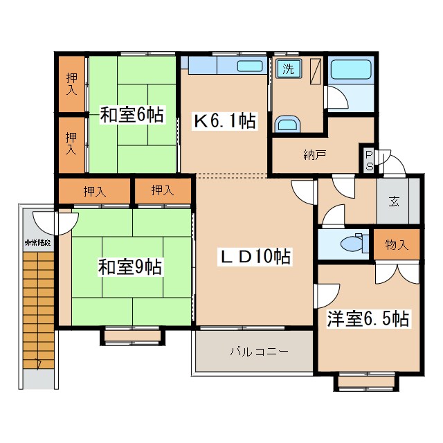 シャルムＳＯＩ５の物件間取画像