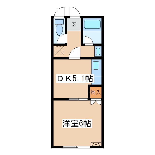 富士ハイツの物件間取画像