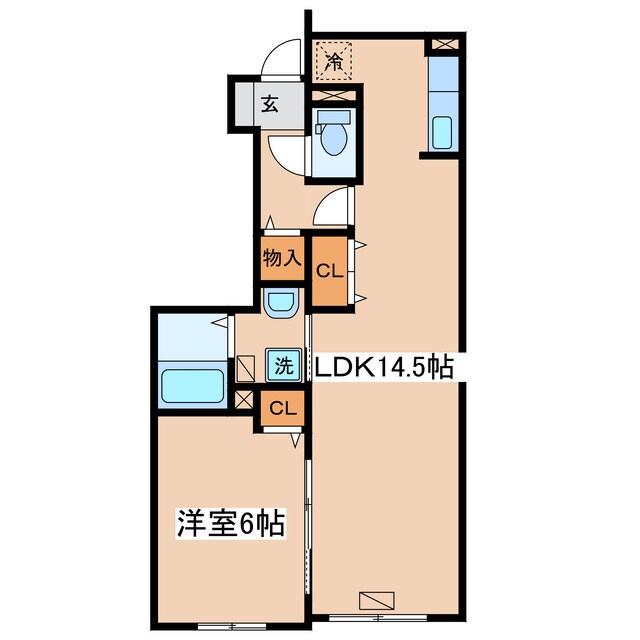 スカーレットの物件間取画像