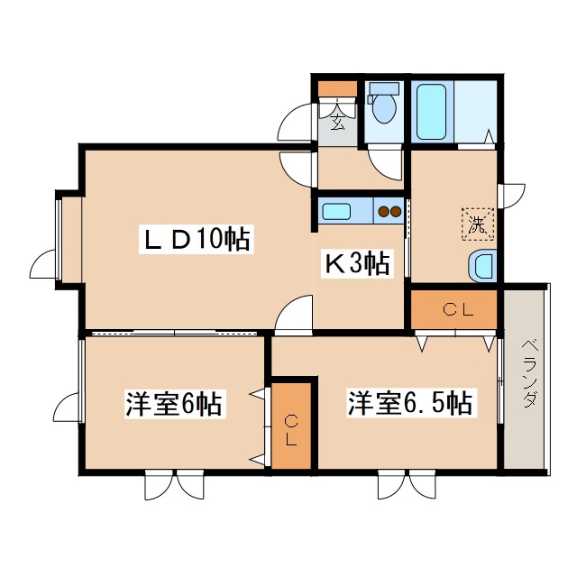 サンセット２１の物件間取画像